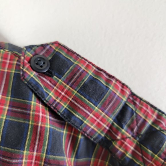Tommy Hilfiger Men’s Red Plaid Trim Fit Casual Shirt Hilfiger logo size S - Picture 6 of 9